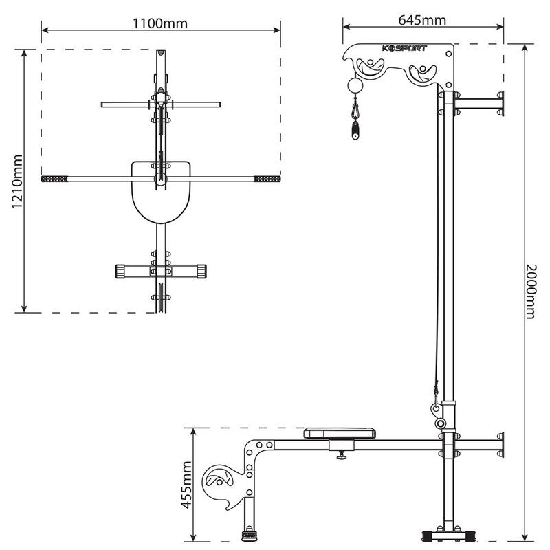 Lat pulldown mural