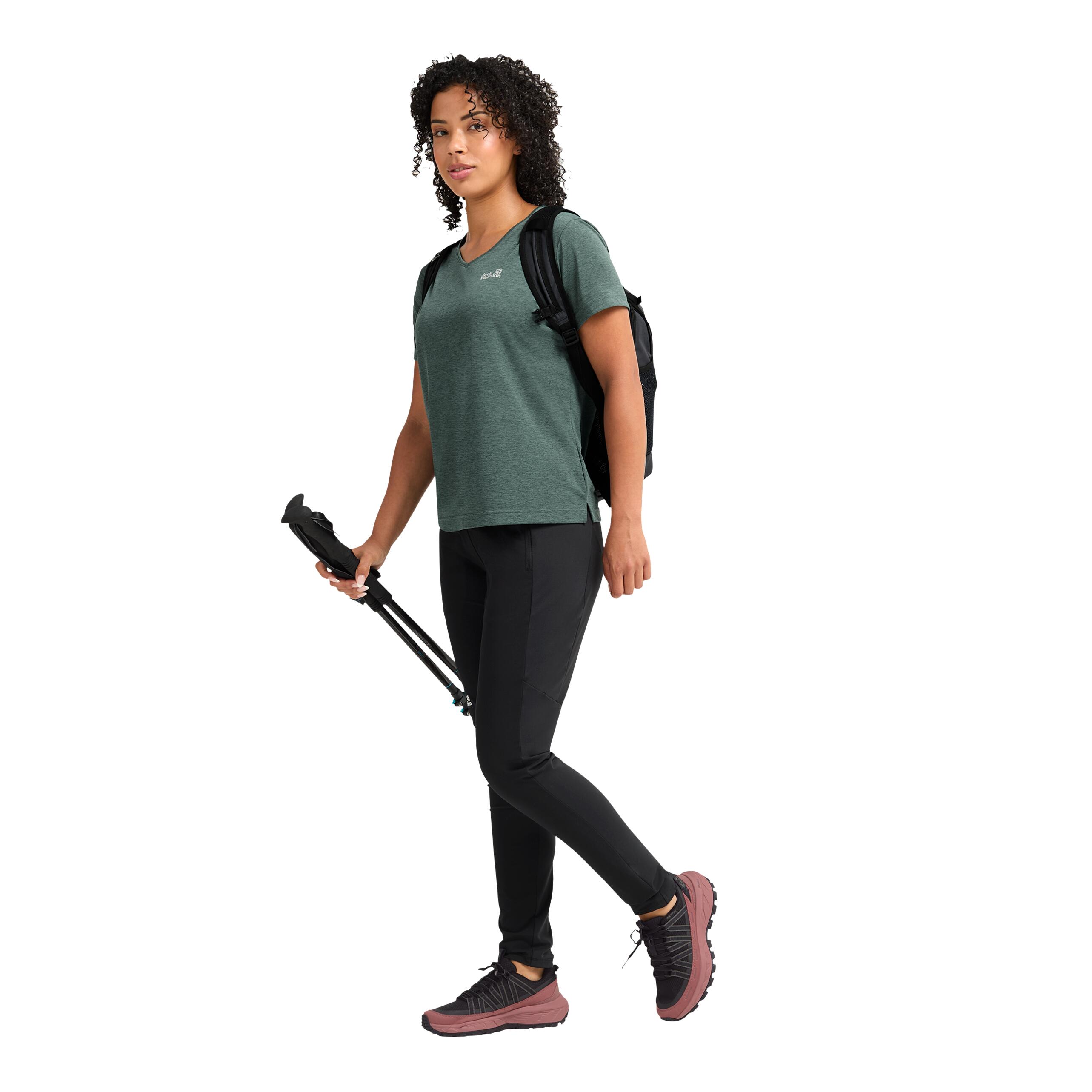 Wildtrail T-Shirt Dames Dames Korte mouw Sago Palm 5/6