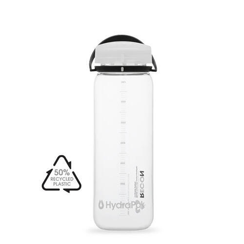 Water Bottle-Recon 750ml-Clear/Black&White-BR01