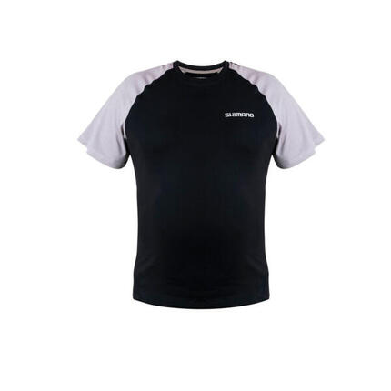 T-shirt homme Shimano manches courtes noir et blanc, M - XXXL