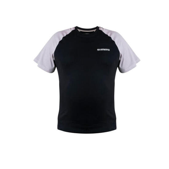 T-shirt homme Shimano manches courtes noir et blanc, M - XXXL