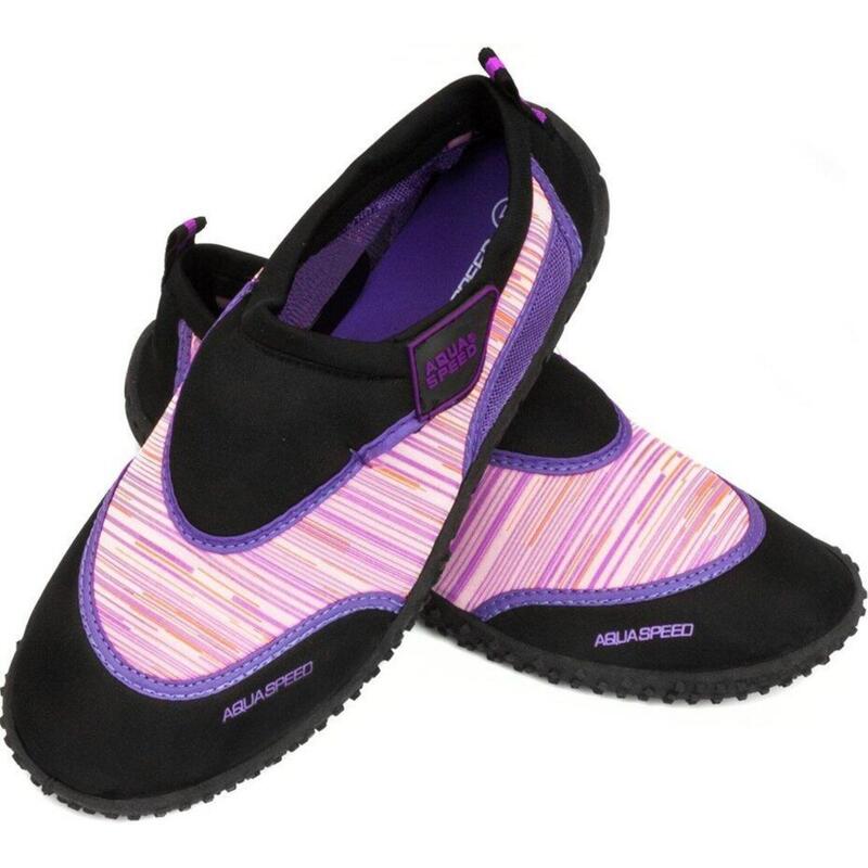 Obuwie buty do wody plażowe Aqua-Speed 2A różowo czarne