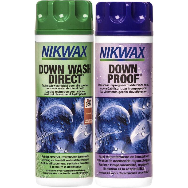 Nikwax Twin Down Wash Direct 300ml & Down Proof 300ml- 2-Pack