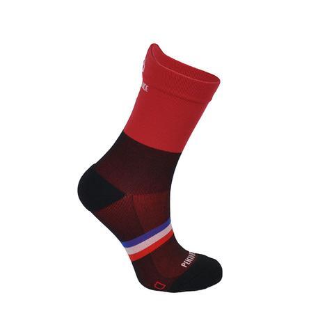 Chaussettes de cyclisme Noir et Rouge