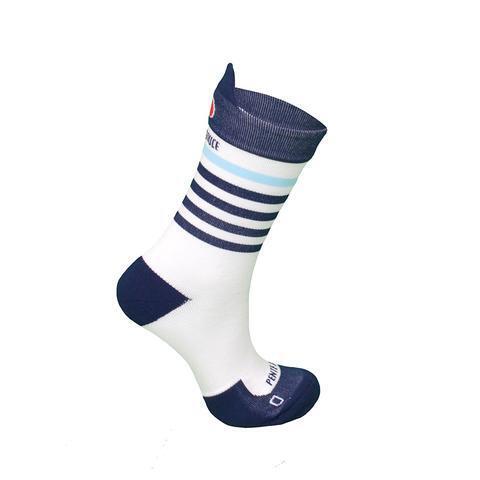 Chaussettes de cyclisme Marinière Bleue