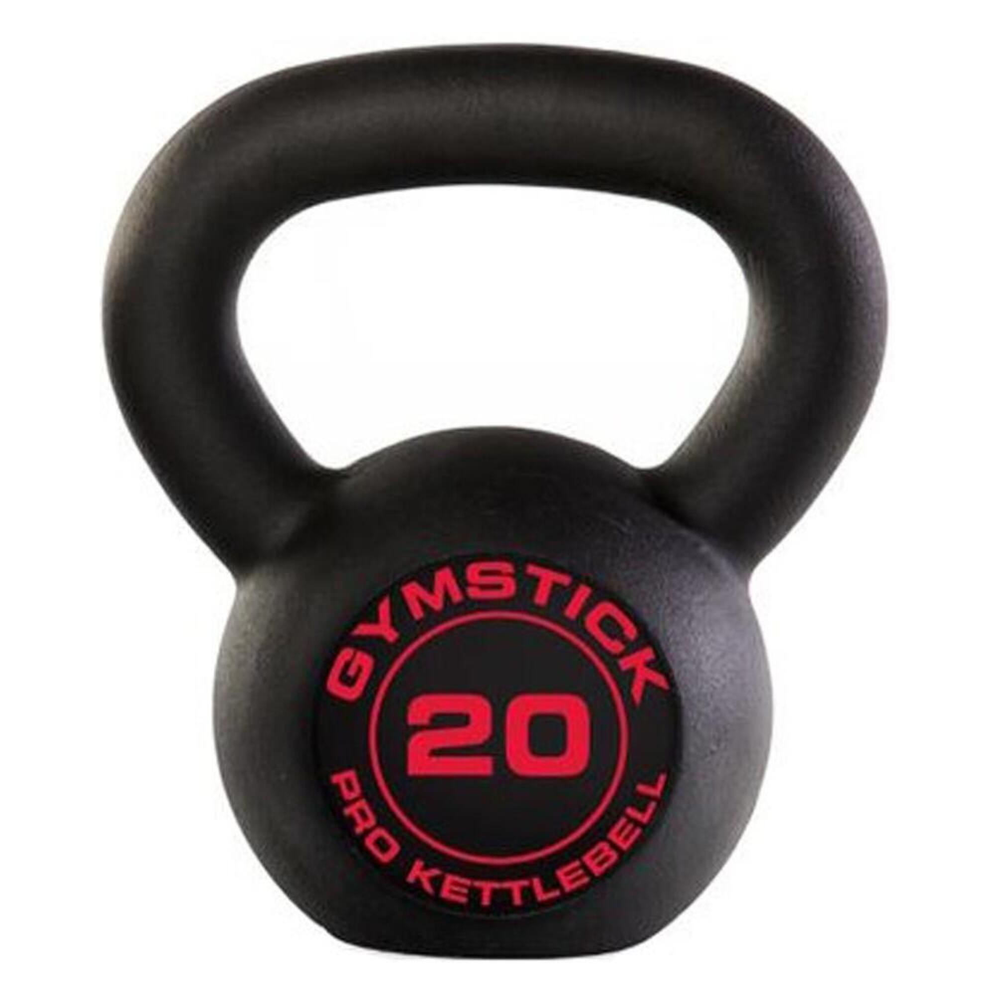 Gymstick Pro Kettlebell - Zwart - Met Online Trainingsvideo's - 20 kg