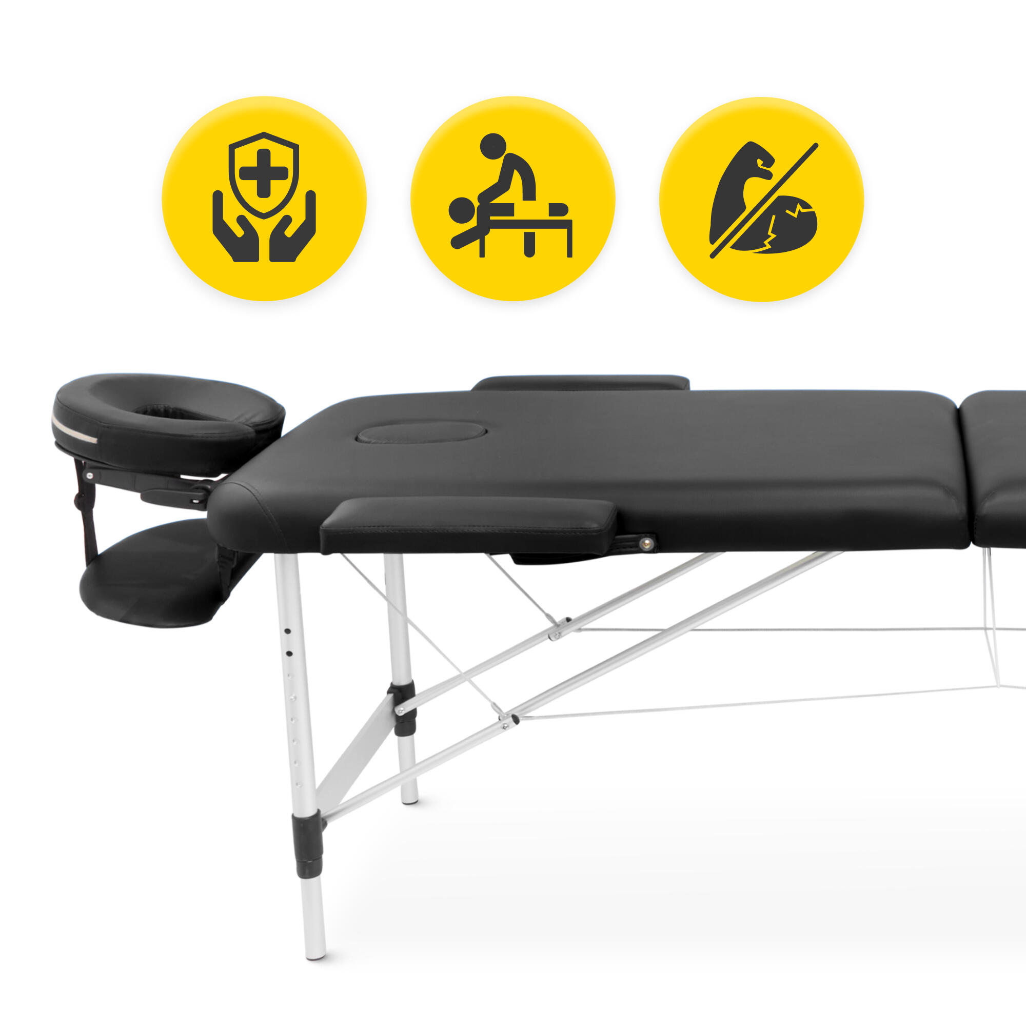 Massageliege und Therapietisch von 4FIZJO Aluminium 60 cm 2/7