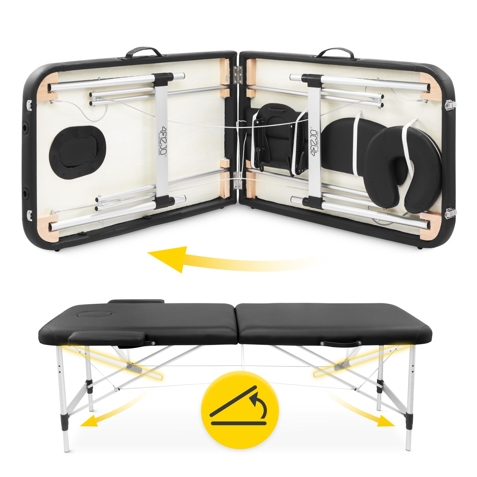 Massageliege und Therapietisch von 4FIZJO Aluminium 60 cm 5/7