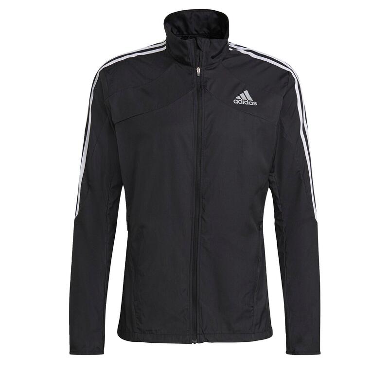 Dzseki adidas Marathon 3 Stripes, Fekete, Férfiak