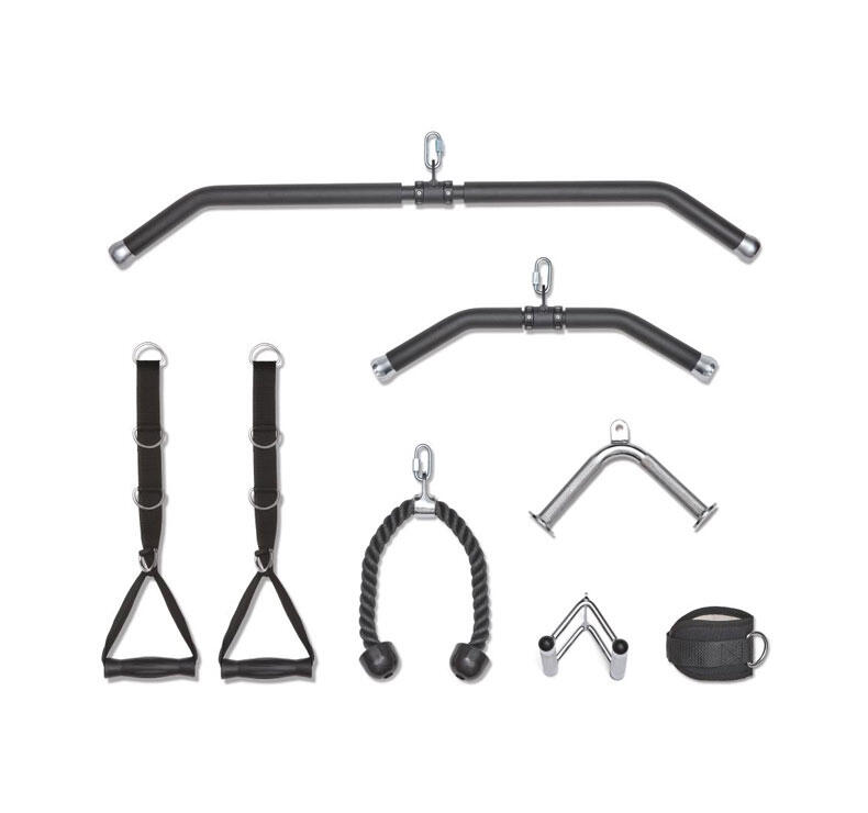 Máquina de poleas Crossover - 286kg - Acero - Placas - 40 posiciones - Rack 4/7