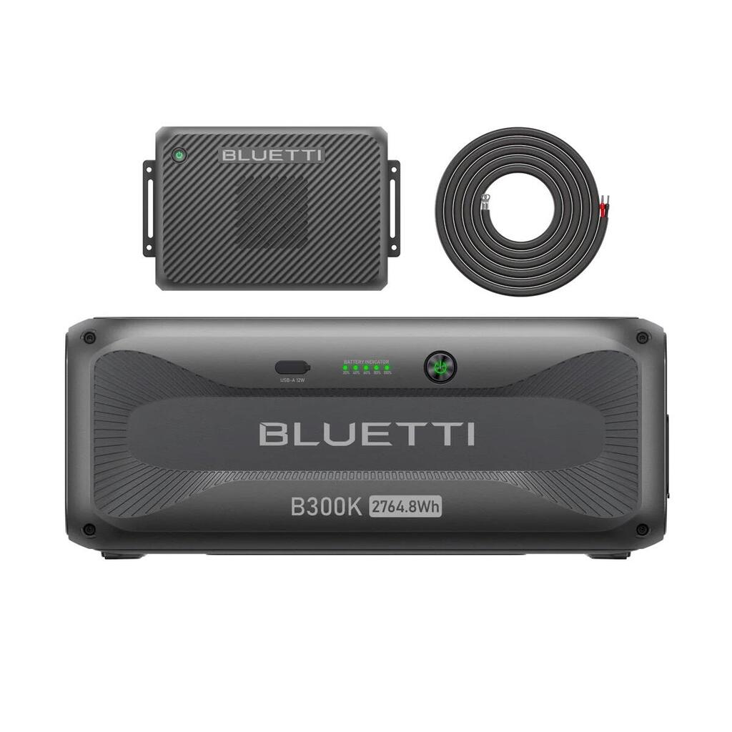 B300K Battery with Charger 2 2400W for RV Travel and High Power Car Charging