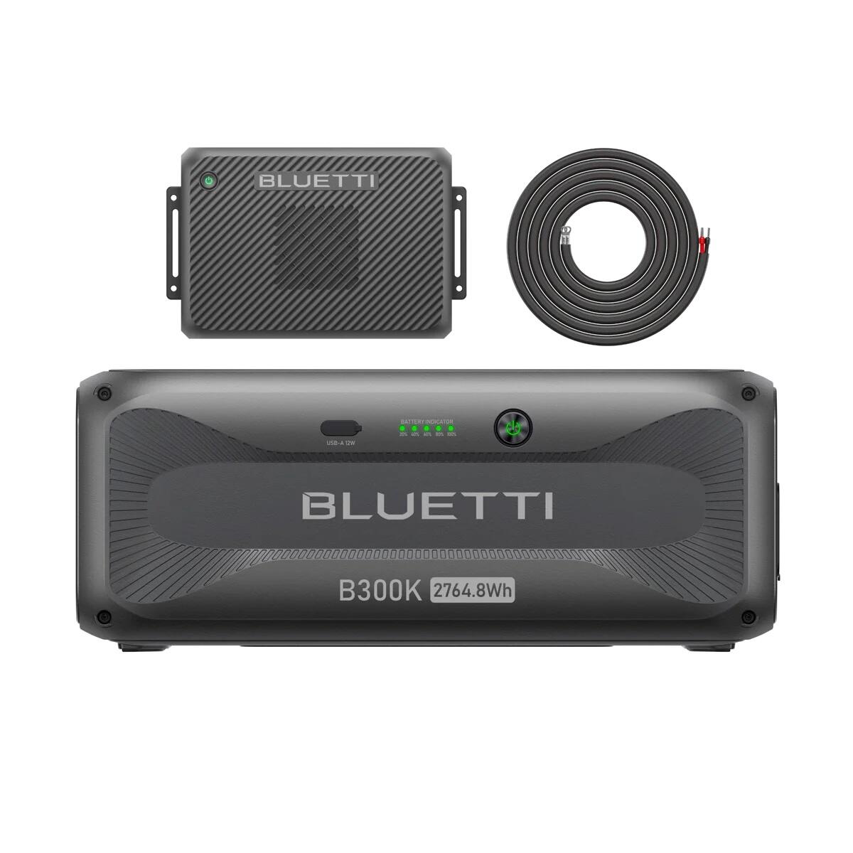 BLUETTI Akumulator B300K z Ładowarką2,2400W-podróży kamperem&ładowania samochodu