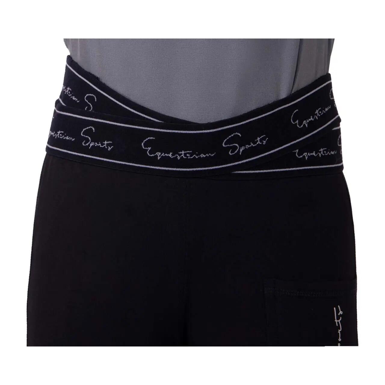 Legging équitation leg grip fille QHP Karley 3/4