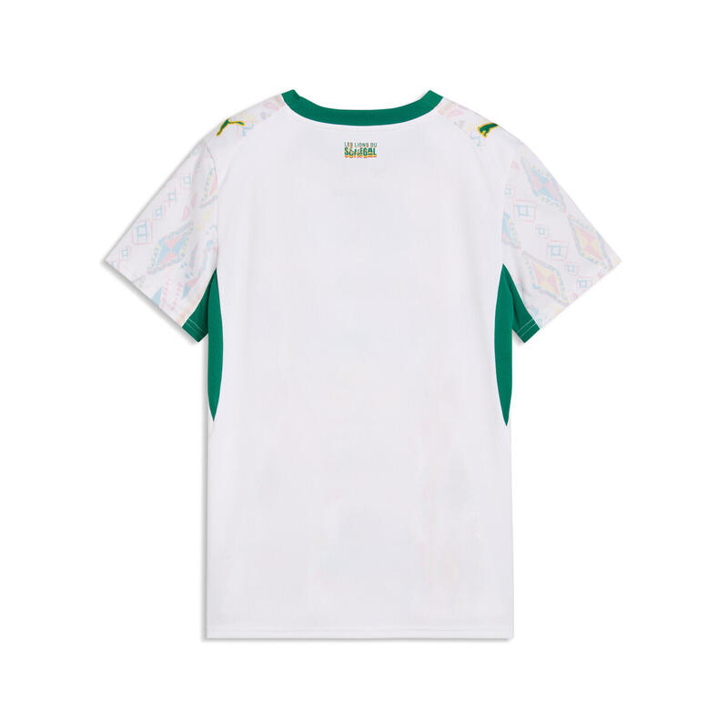 Tricou fotbal femei mânecă scurtă Heimtrikot 2026, alb cu detalii colorate PUMA