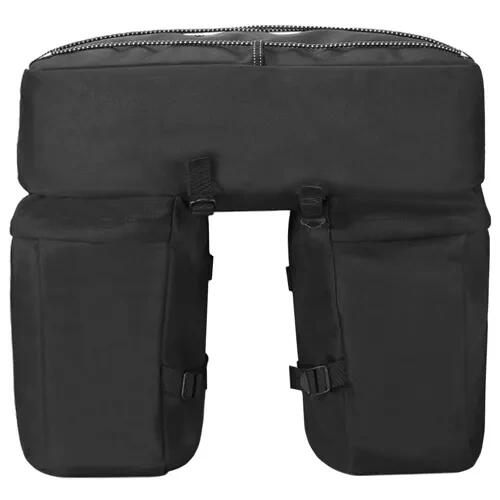 Dubbele Fietstas 60L Regenhoes Reflectoren Zwart 6/7