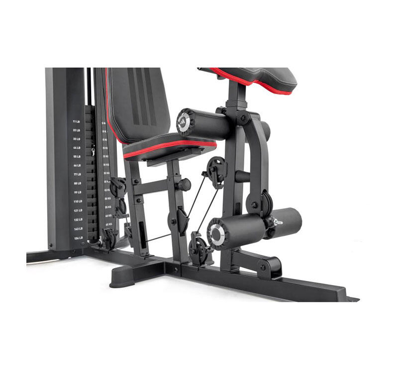 Appareils à charge guidée Home Gym - 70kg - Acier - Plaques - Presse jambes 3/7