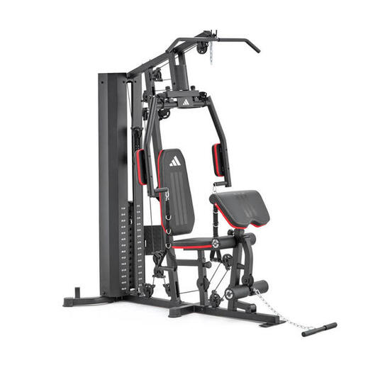 Home Gym Krachtstation - 70kg - Staal - Gewichtsstapel - Leg press