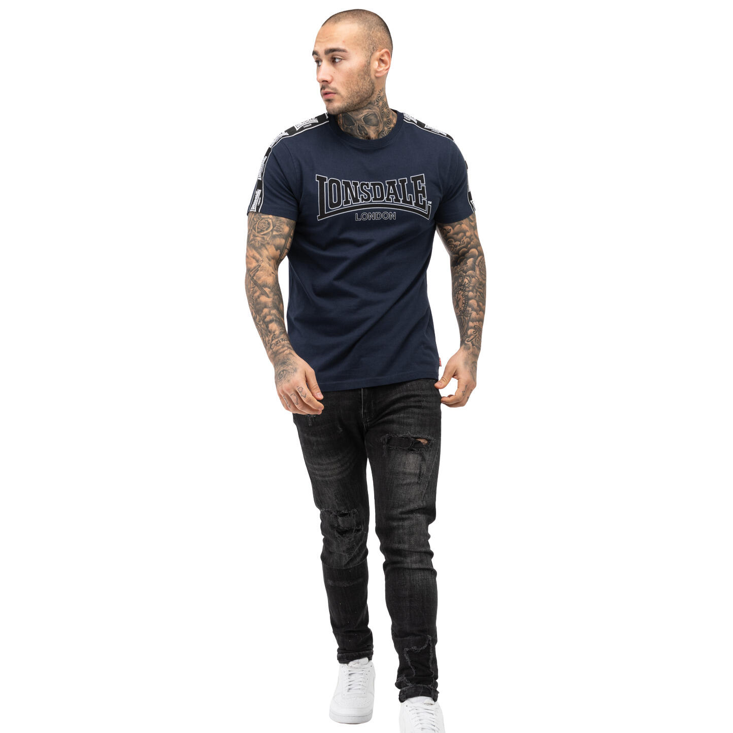 T-Shirt 'KELSO' LONSDALE en Gris, Lie De Vin | ABOUT YOU