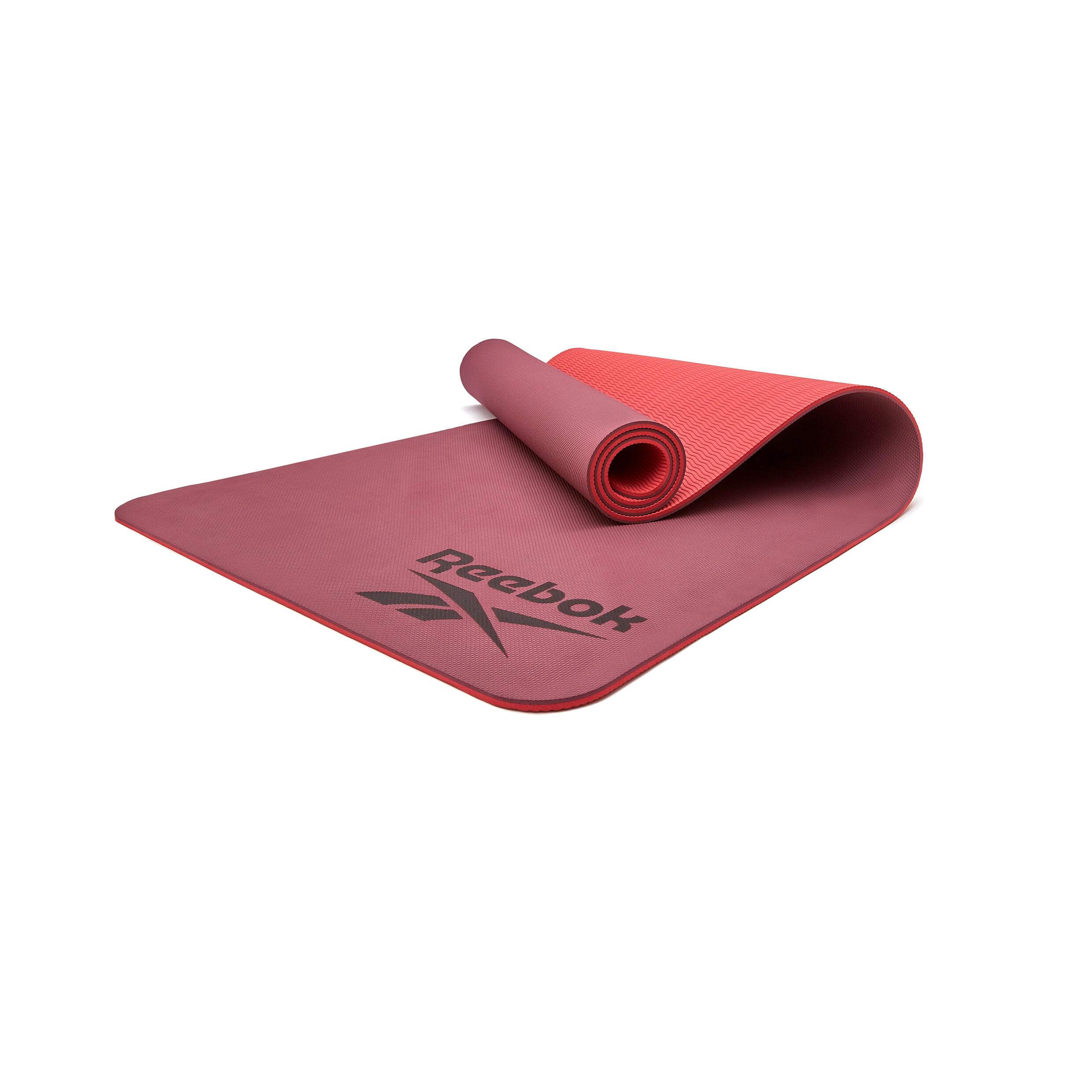 Reebok Yogamatte, 6mm, doppelseitig, Rot 2/7