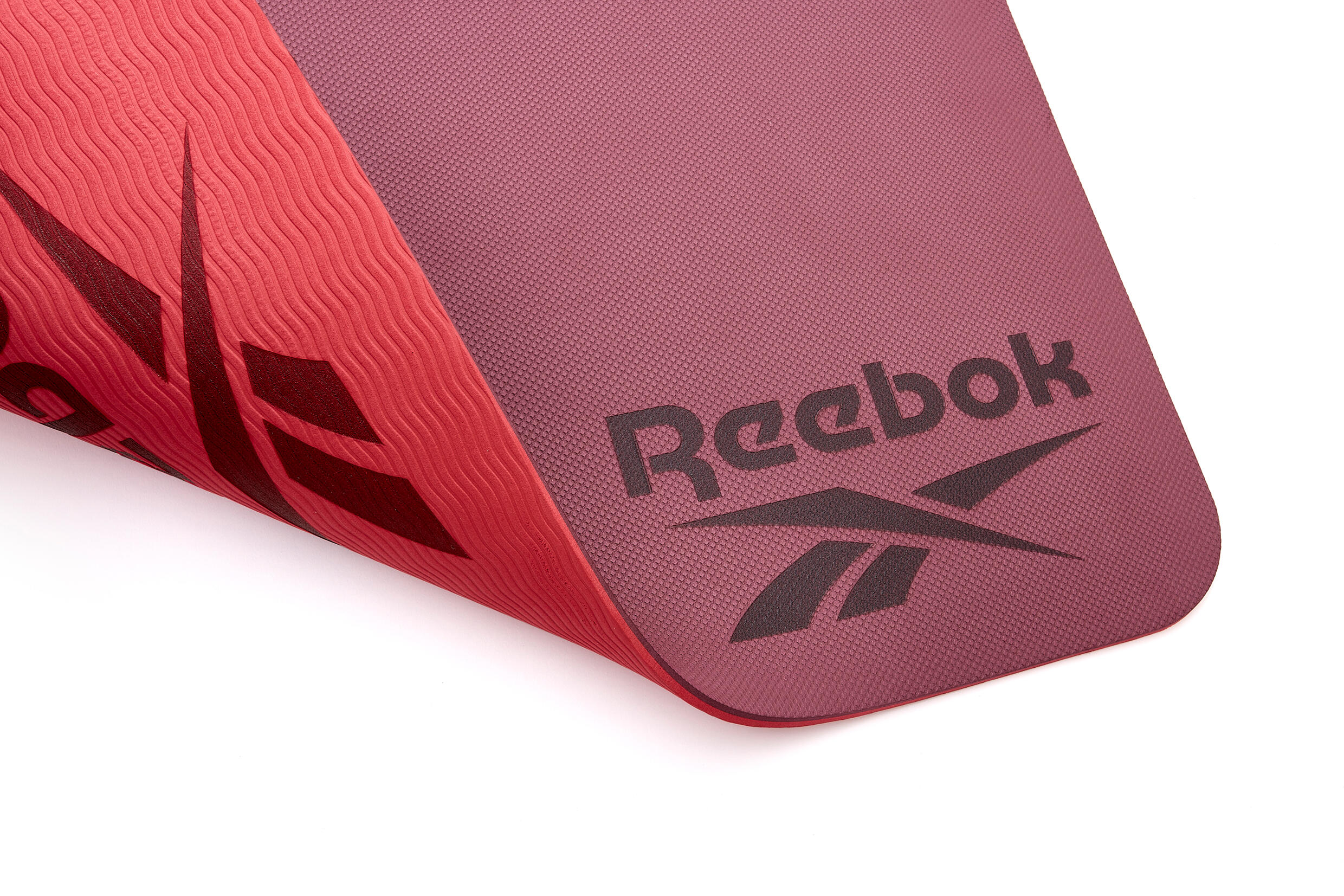 Reebok Yogamatte, 6mm, doppelseitig, Rot 5/7