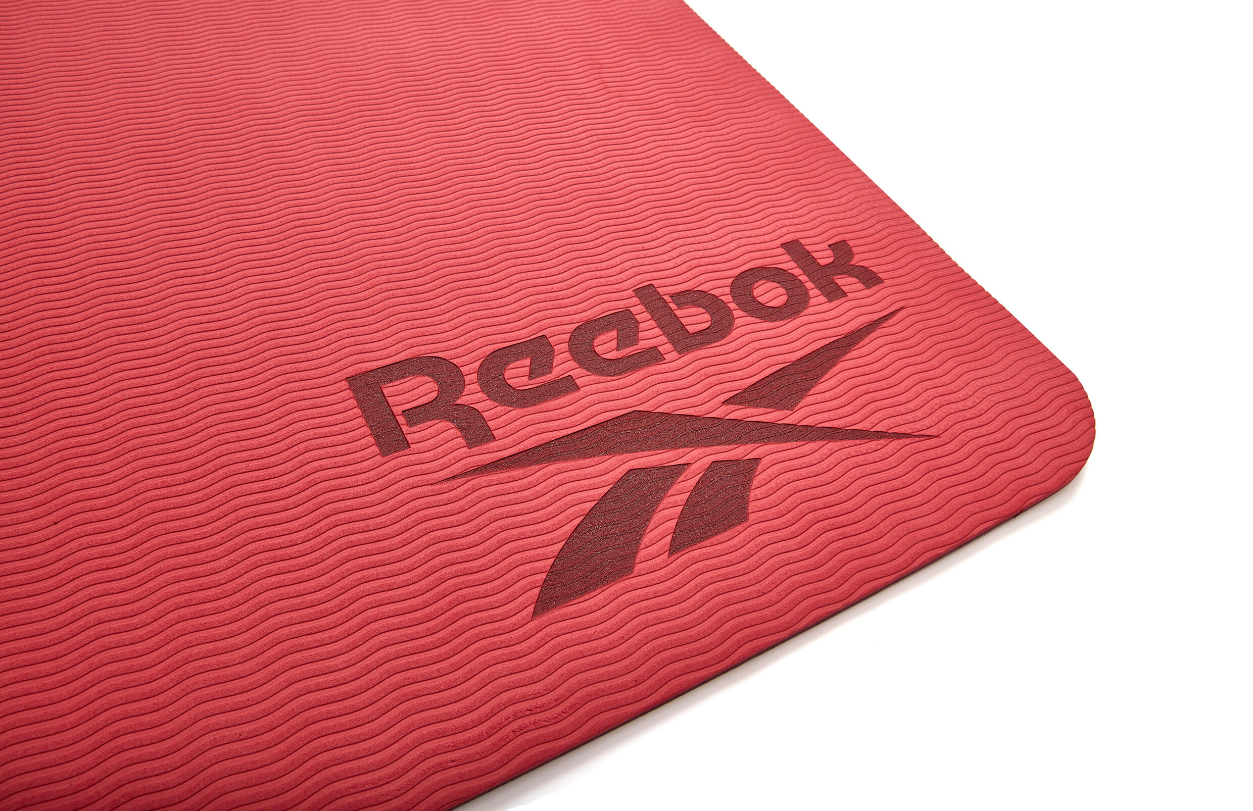 Reebok Yogamatte, 6mm, doppelseitig, Rot 6/7