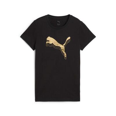 Dames-t-shirt puma ess metallic