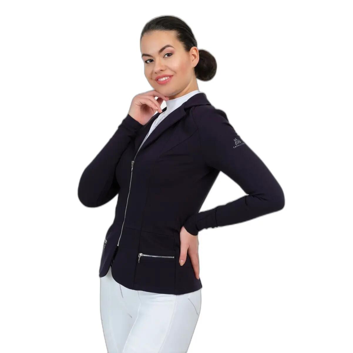Reitturnierjacke Technologie zweite Haut Damen Cavalliera Zip chic 3/4