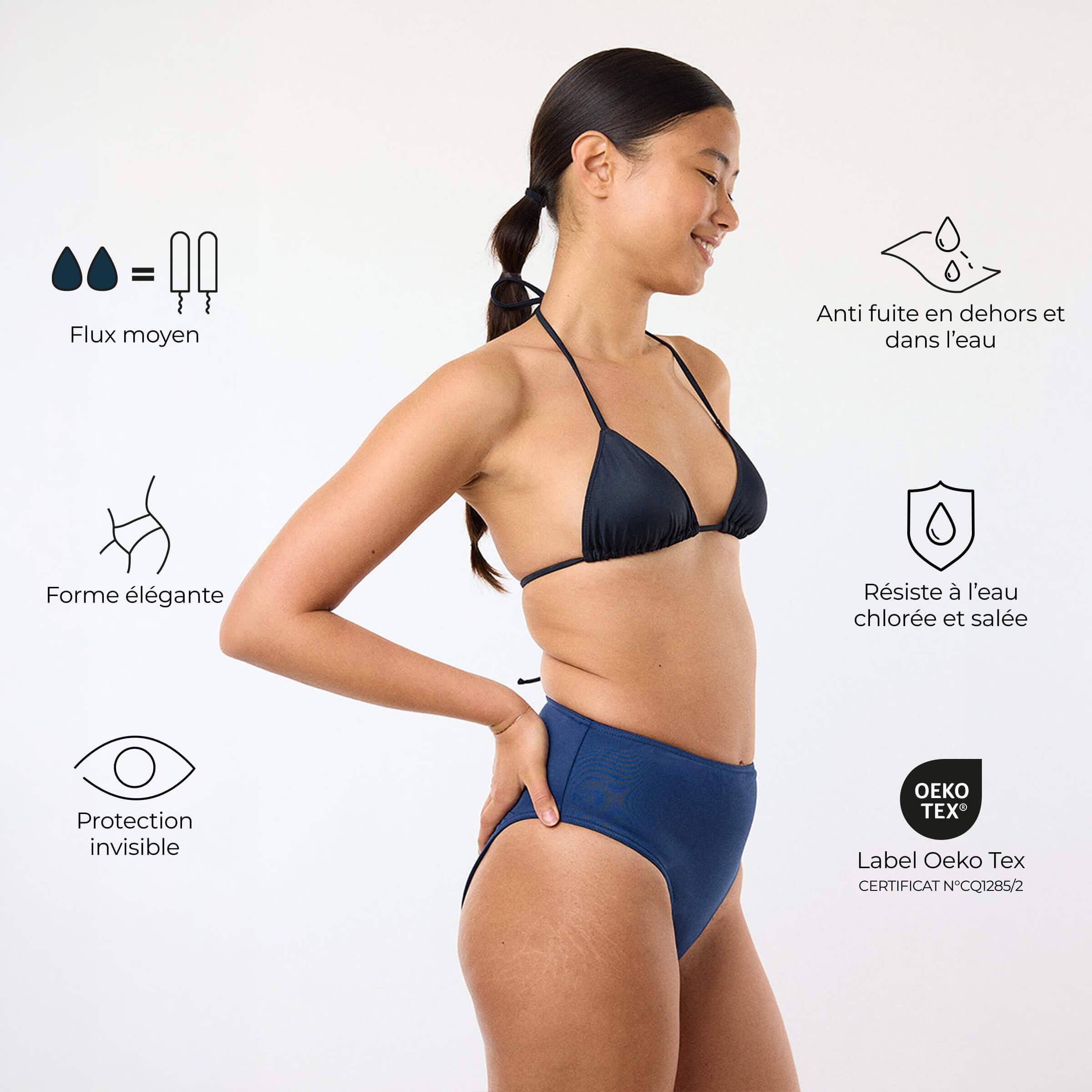 Menstruationsbadehose Frauen - Mittel 2/7