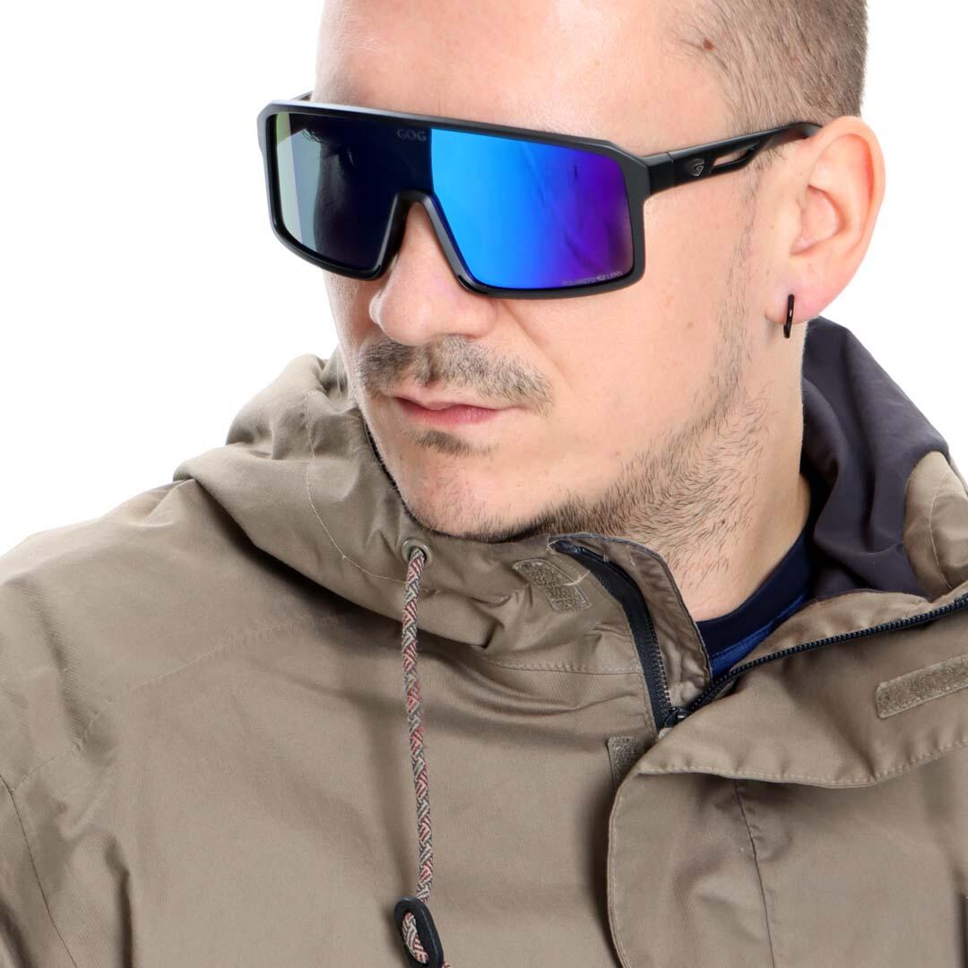 Okulary polaryzacyjne GOG Ragnarok - matt black/blue 4/6