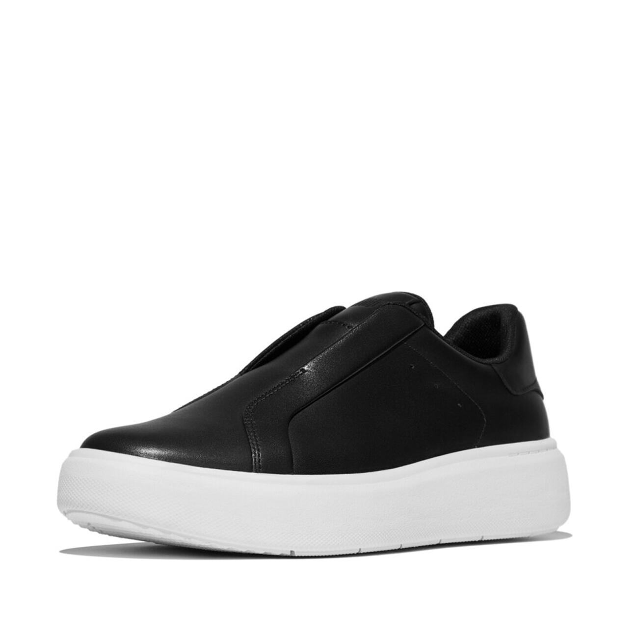 Zapatillas sin cordones de cuero para mujer FitFlop Rtg 2/7