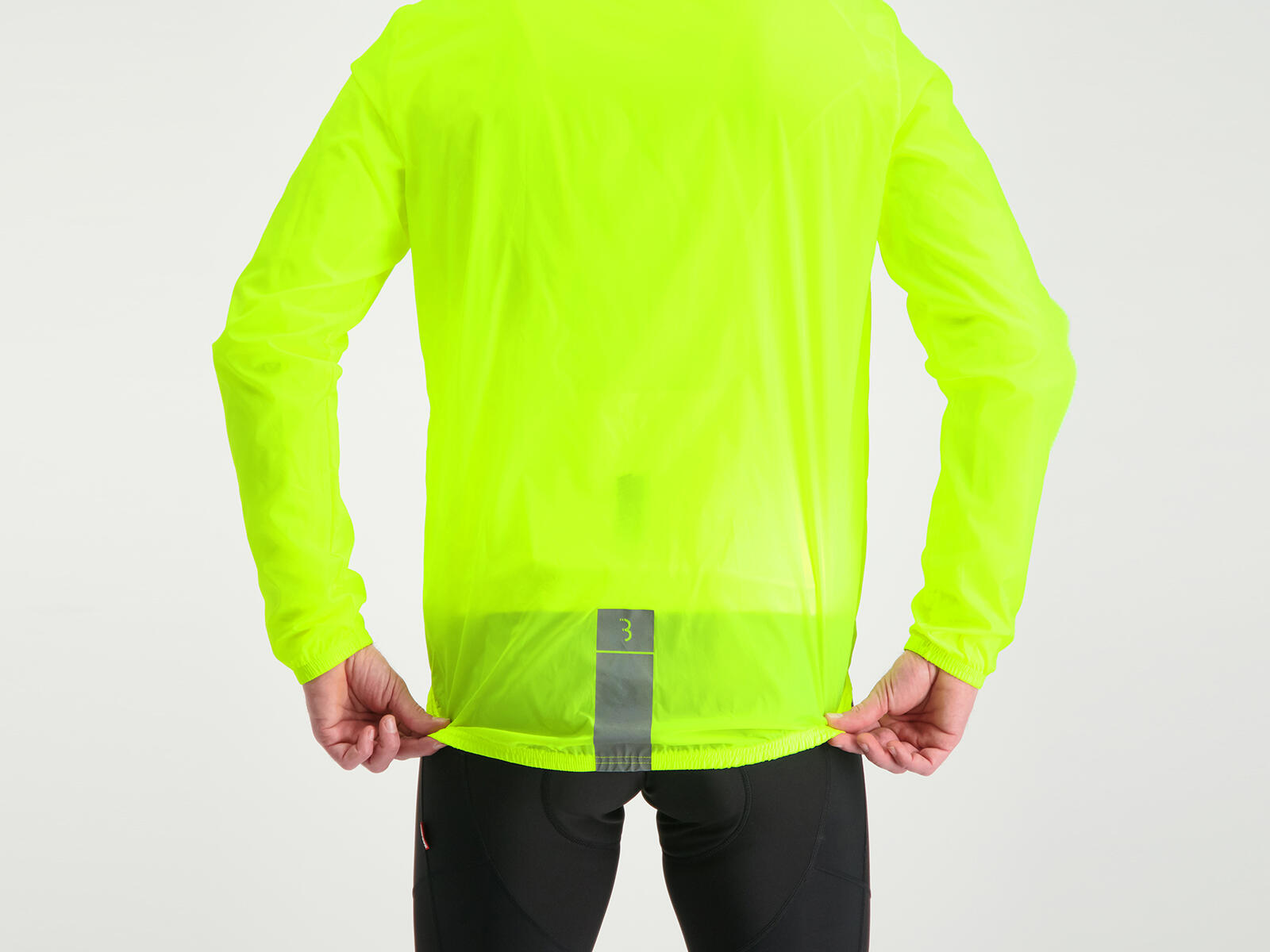 Fahrradjacke Wind & wasserbeständig Urban Biking Unisex BaseShield NeonGelb 4/5