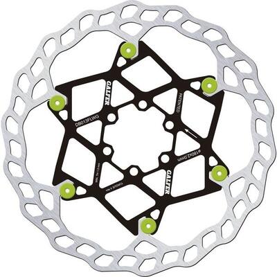 Disco flottante Galfer Wave 6-Bolt (perni verdi)