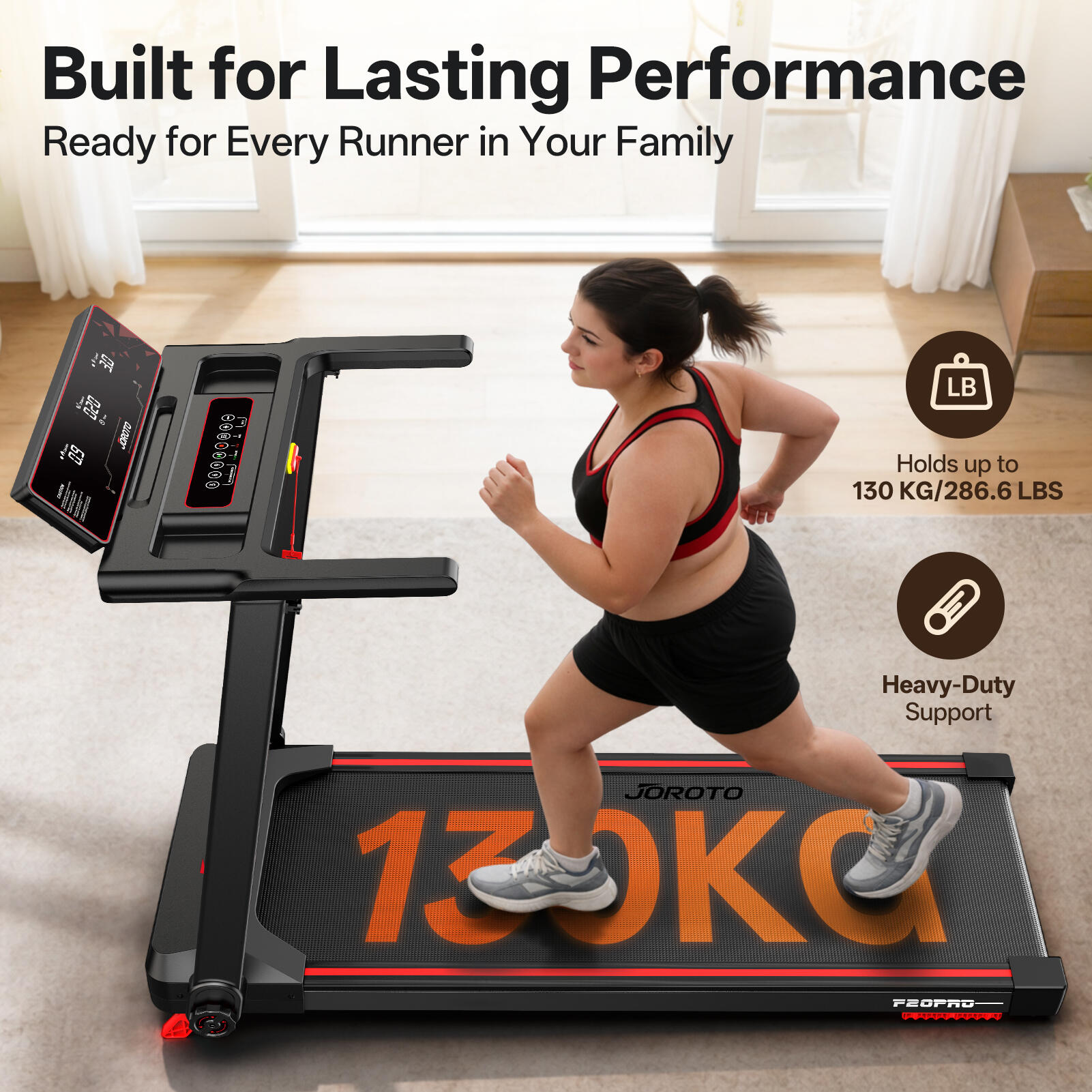 Laufband Klapplaufband: 2,5 PS, 8% Steigung, 12 km/h, 130 kg Belastung，mit App 9/14