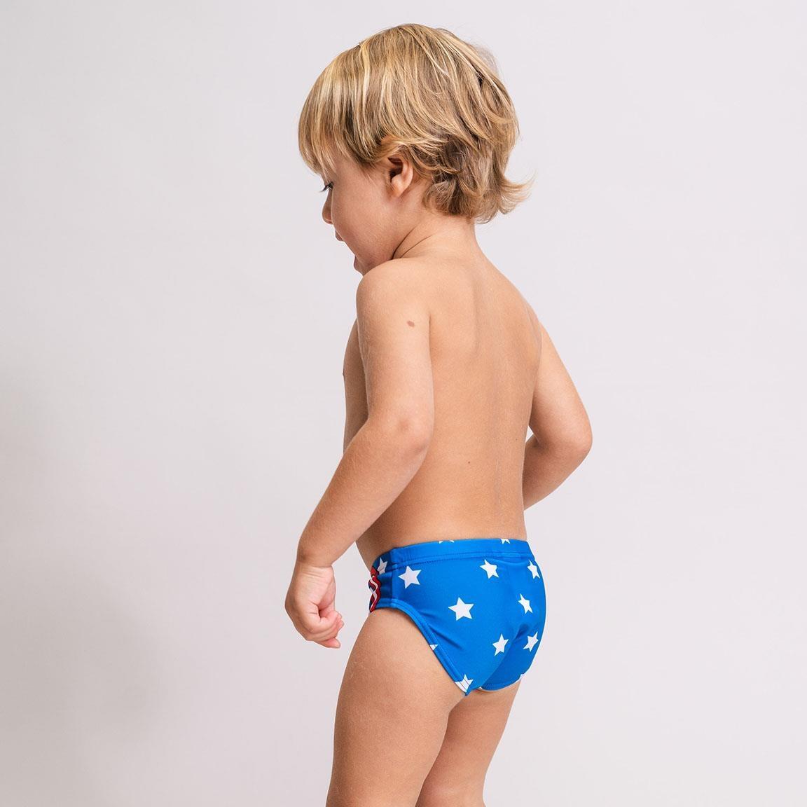 Bañador Slip Capitán América Azul Niño 4/4