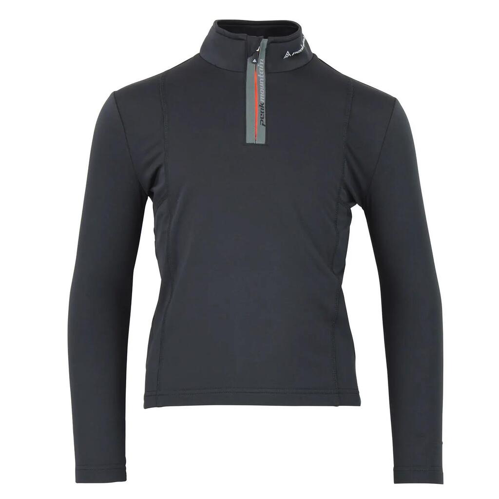 Kids' base layer T-shirt with zip Peak Mountain Ecanevi