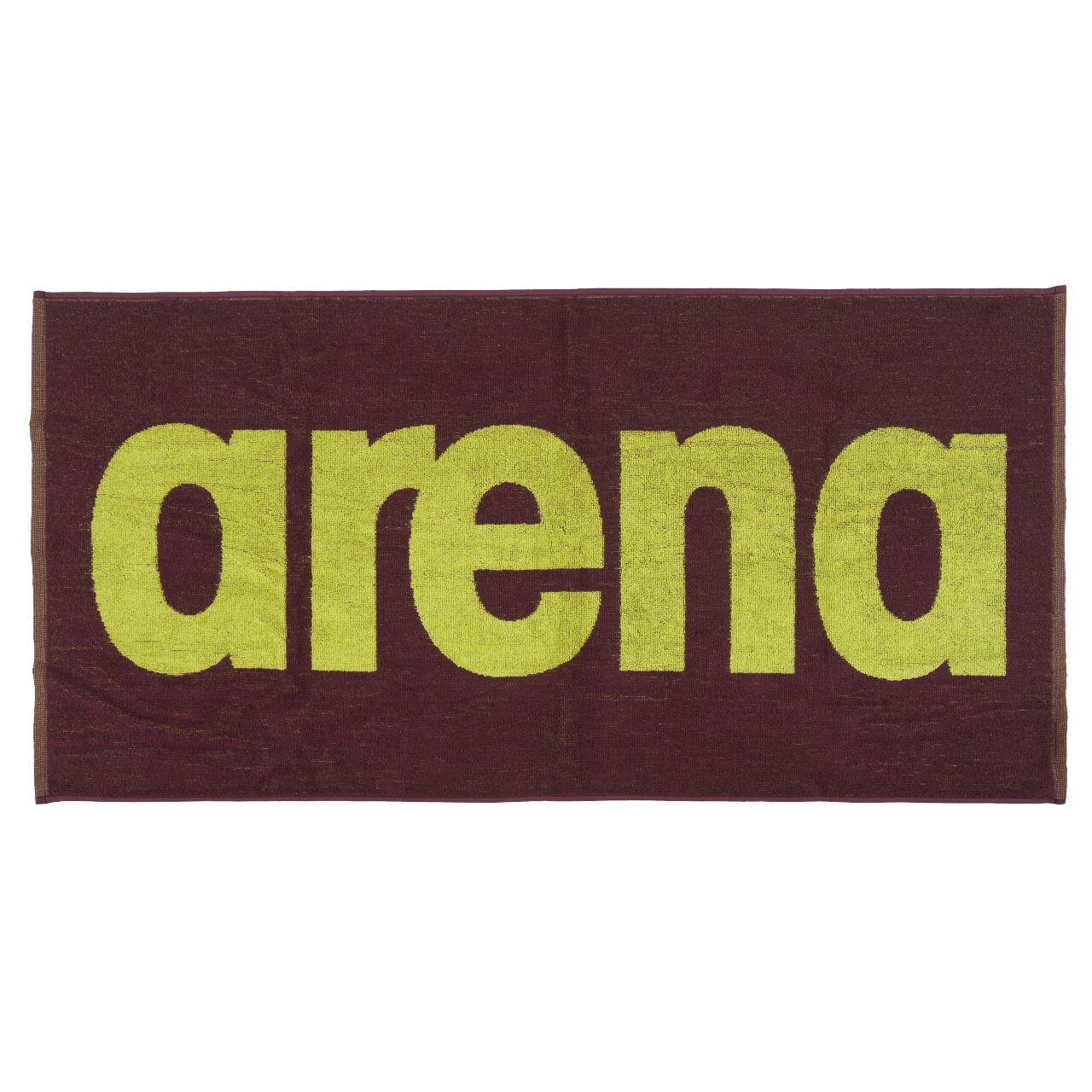 ARENA Arena Gym Soft Towel - Red Wine / Green