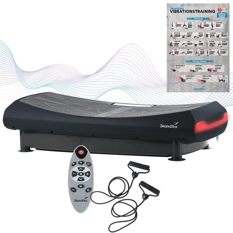 Vibration Plate V2000 - Plateforme vibrante 3D - Smart LED - 2 Moteurs