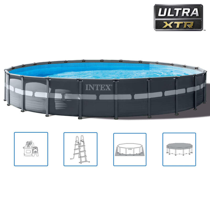 INTEX Ensemble de piscine ronde Ultra XTR Frame 732 x 132 cm 26340GN