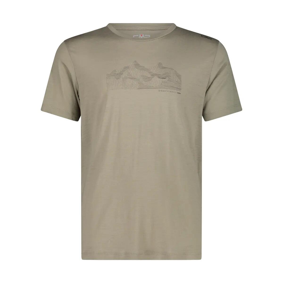 CMP T-Shirt girocollo con logo Hydro da Uomo