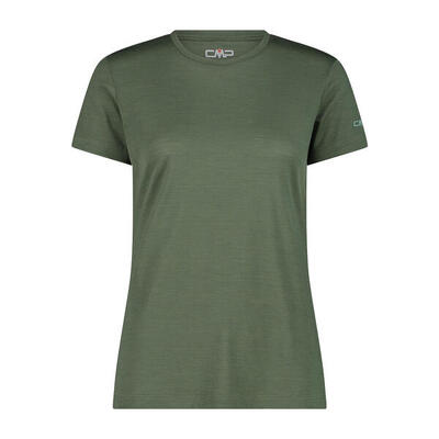 Dames t-shirt met ronde hals van merinowol cmp