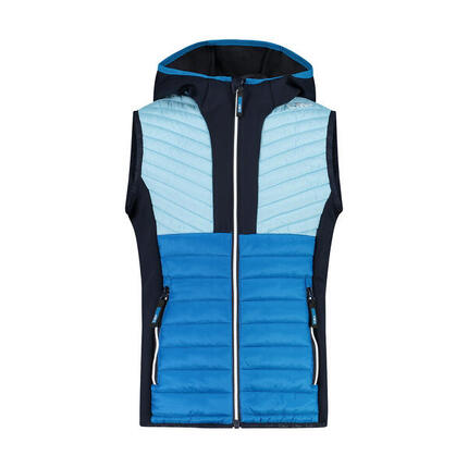 Doudoune à capuche sans manches fille CMP