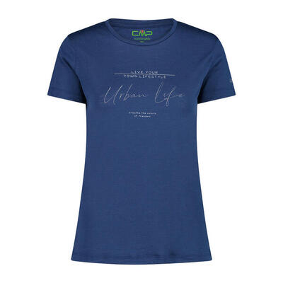 Dames t-shirt met ronde hals van merinowol cmp