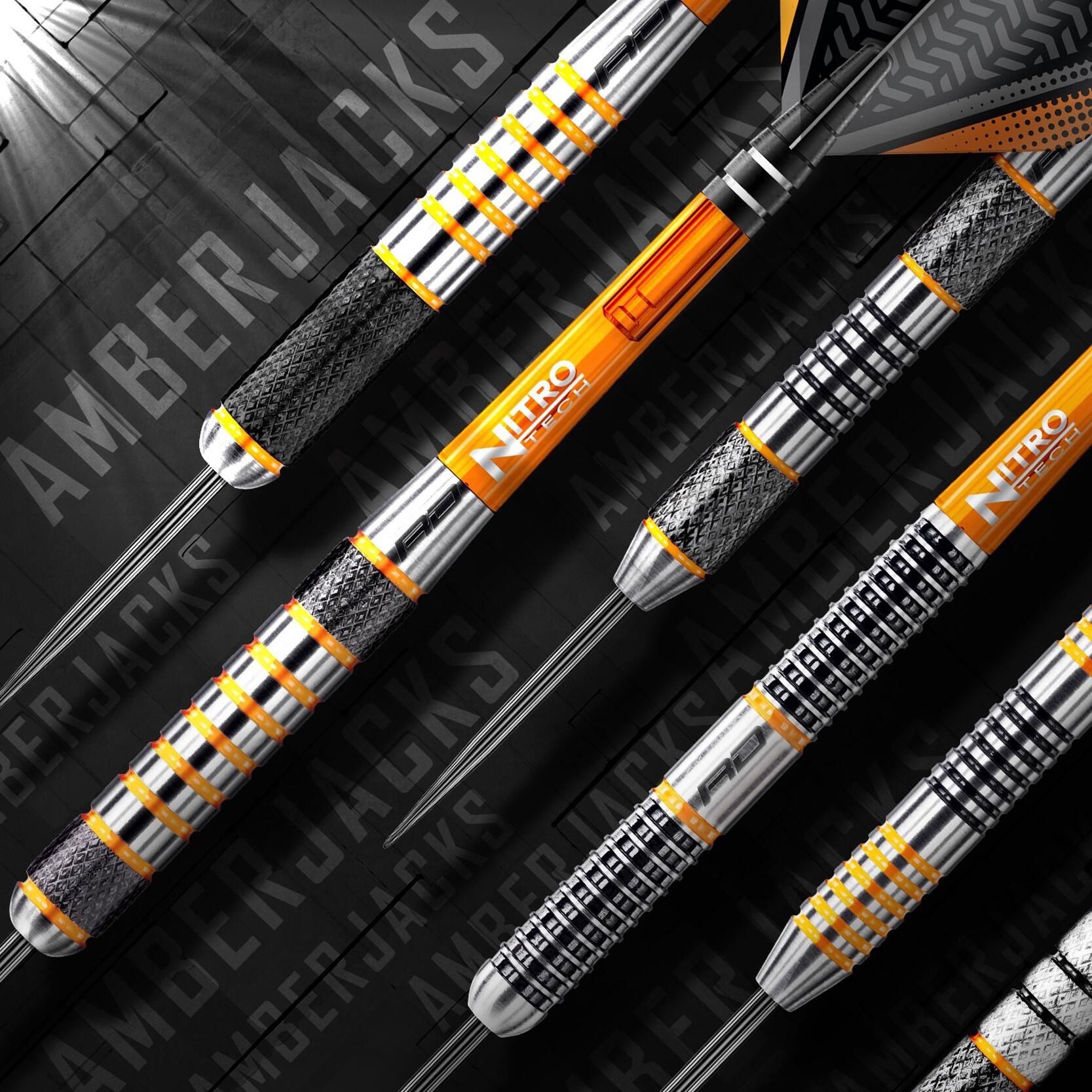 Amberjack 14: 27g Tungsten Darts Set with Flights and Stems 5/5