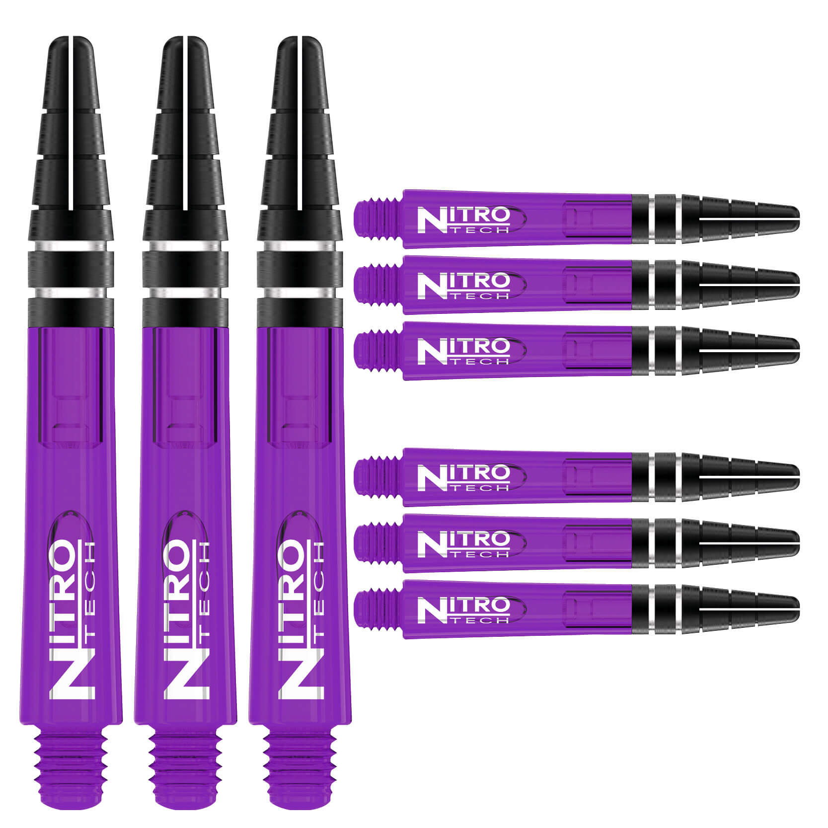 RED DRAGON DARTS Red Dragon Nitrotech Medium Stems - Purple - 3 sets per pack