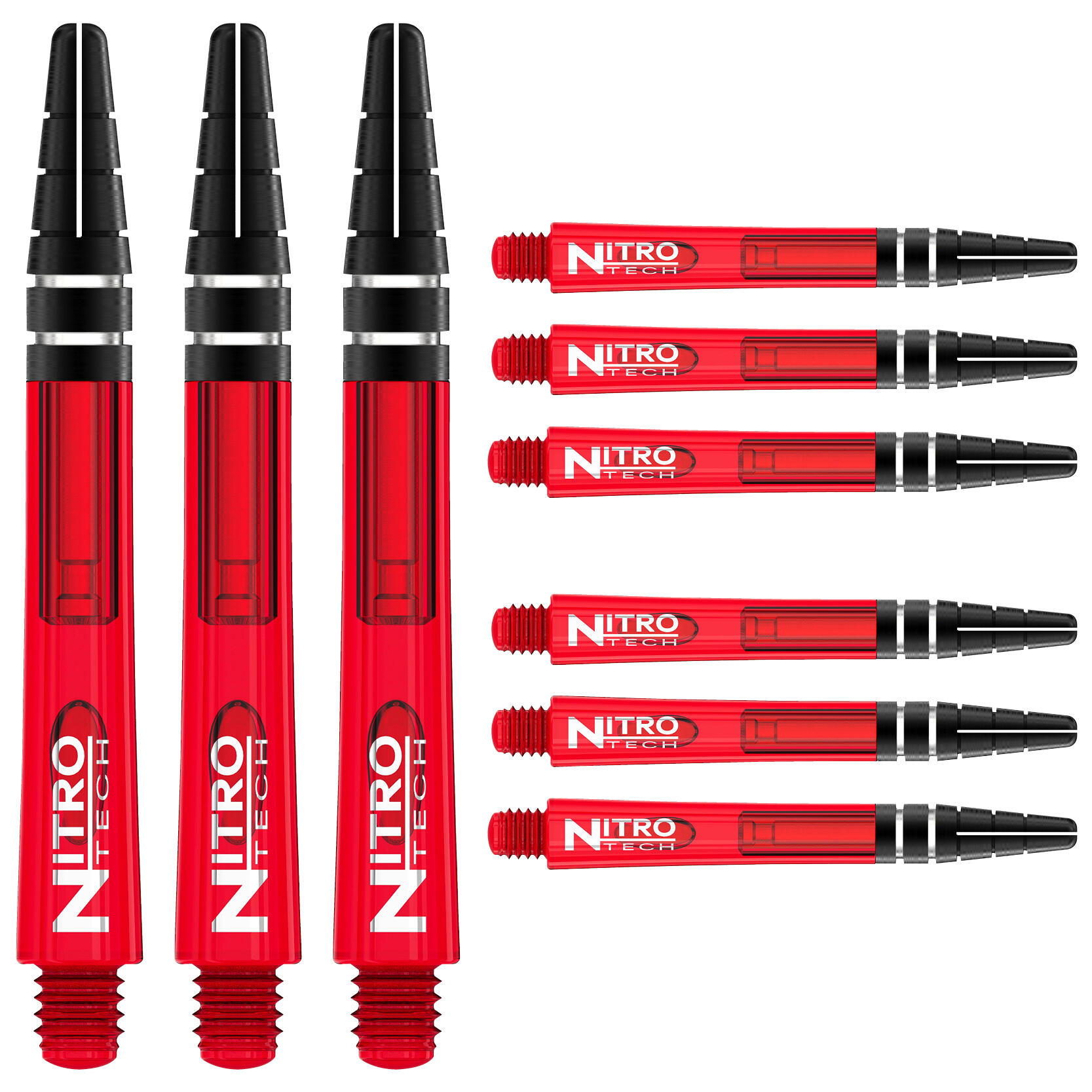 Red Dragon Nitrotech Short Stems - Red - 3 sets per pack 1/5