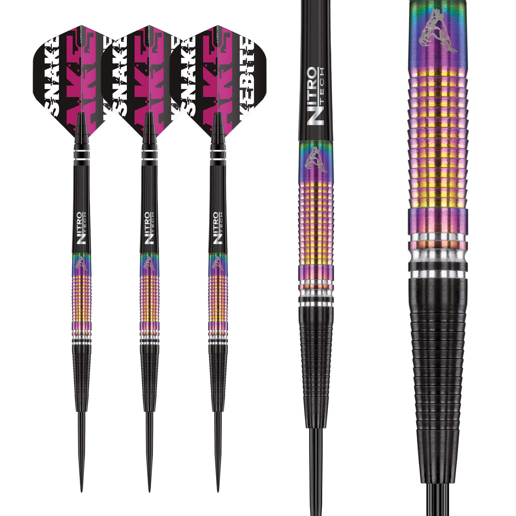 Peter Wright Snakebite WC Tapered SE 21g Darts Set including Flights and Shafts 4/6