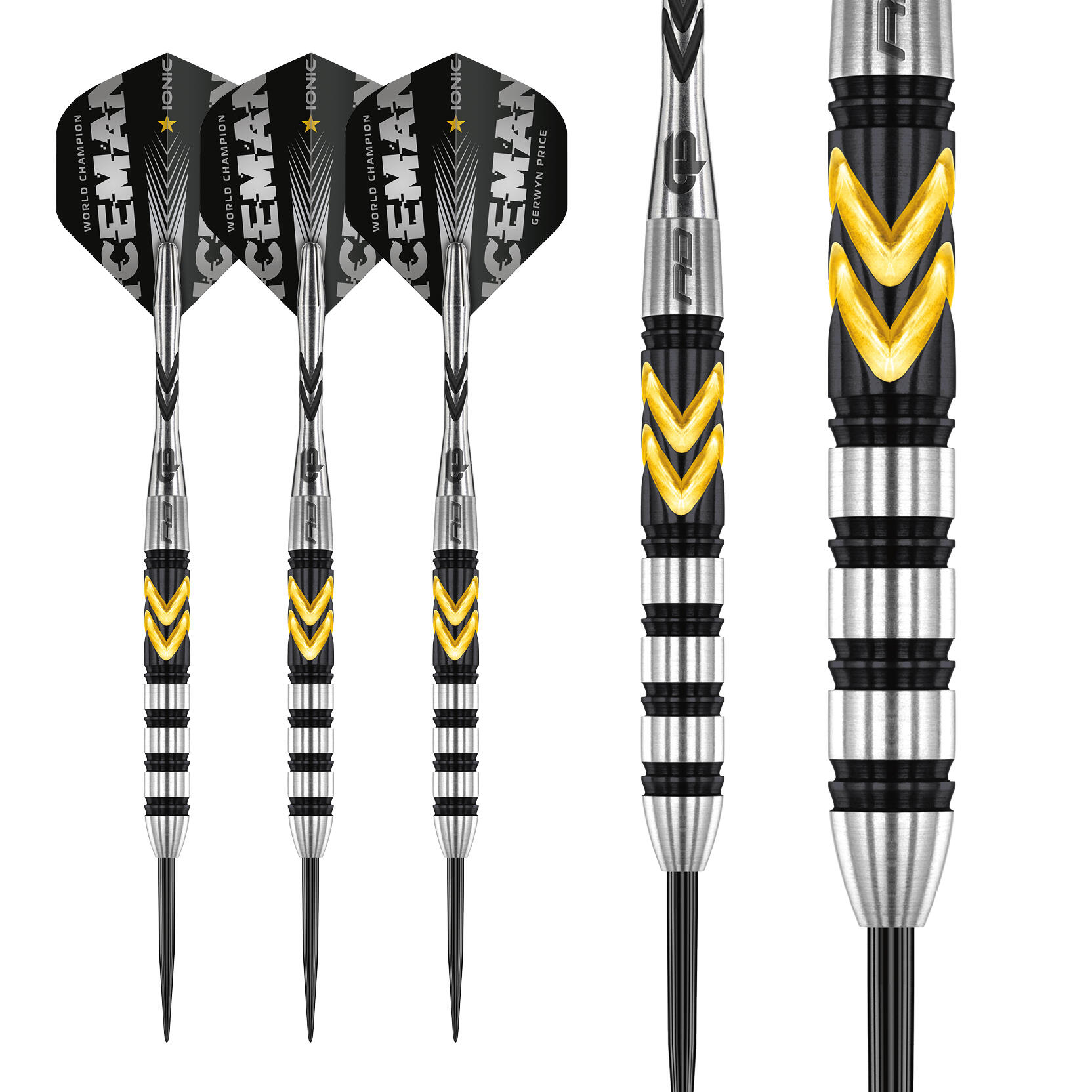 Gerwyn Price Iceman Thunder SE 23g Tungsten Darts Set with Flights and Shafts 4/5