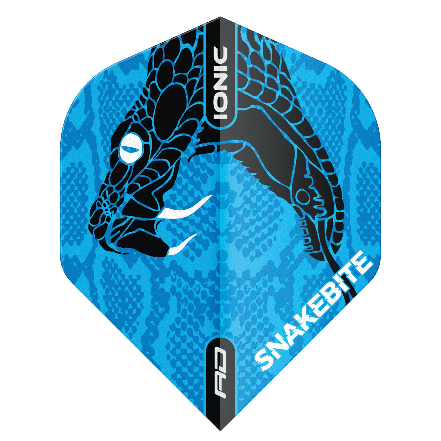 RED DRAGON DARTS Red Dragon Snakebite Ionic Snake Head Blue Dart Flights - 3 sets Per Pack