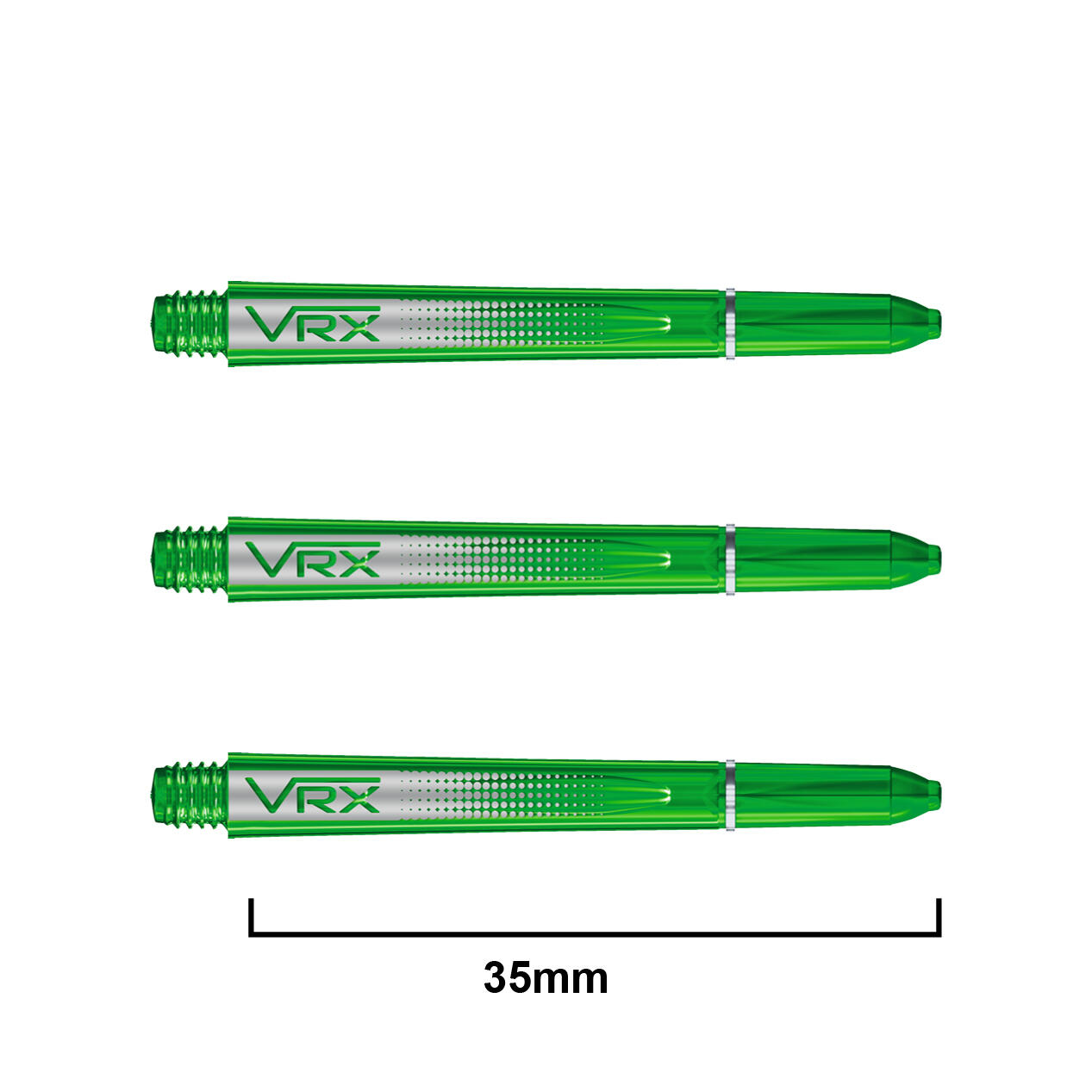 RED DRAGON DARTS Red Dragon VRX Short Stems - Green - 4 sets per pack