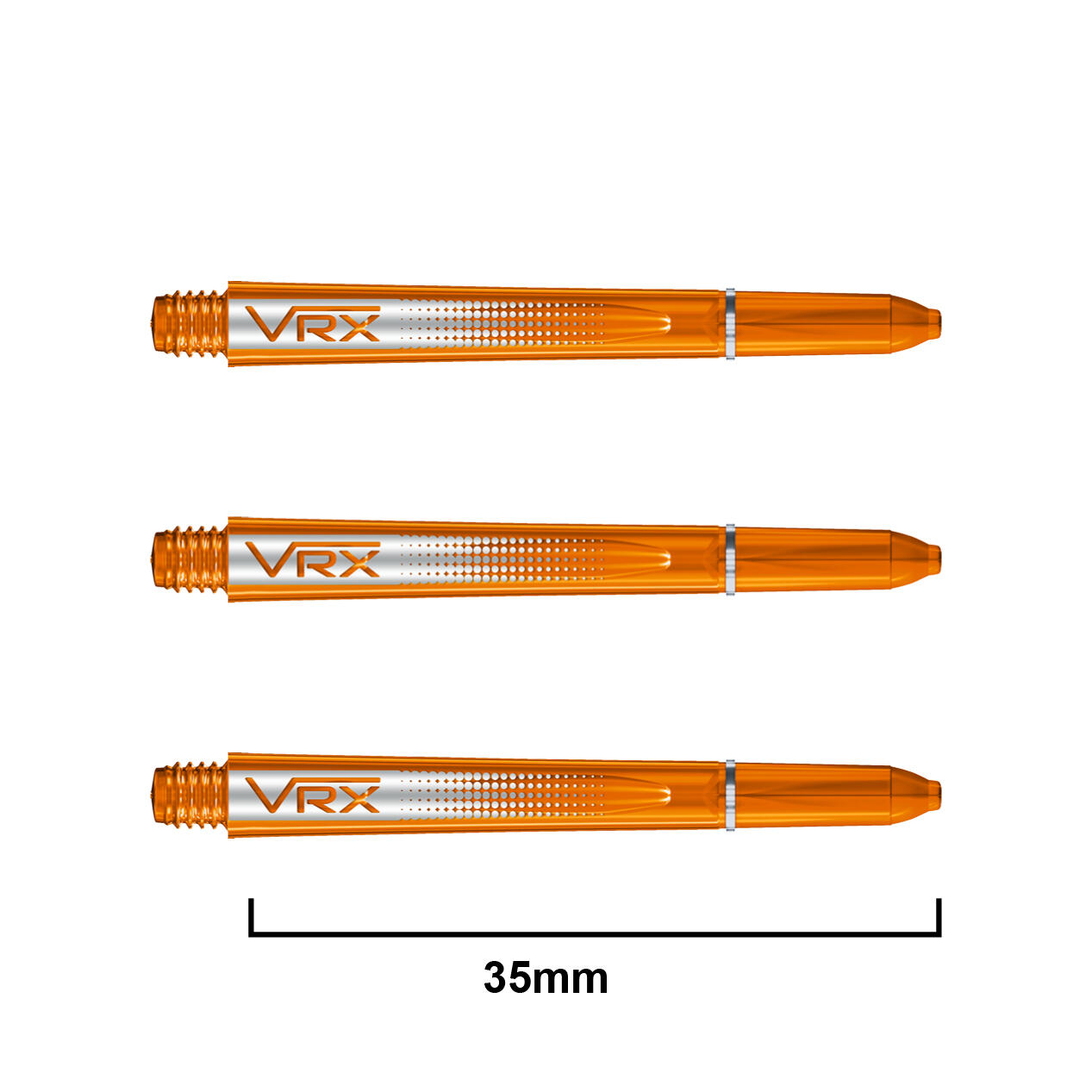 RED DRAGON DARTS Red Dragon VRX Short Stems - Orange - 4 sets per pack